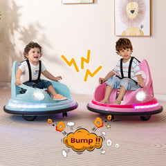 LuxuryLifeWay 12V Kids Ride On Bumper Car with Remote Control and Dual Joysticks