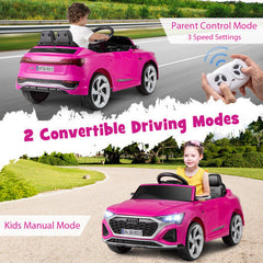 12V Kids Ride On Licensed Audi SQ8 with Remote Control and 3 Speeds
