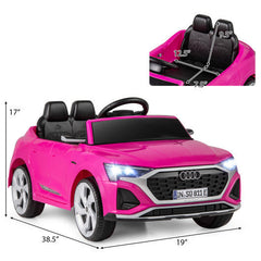 12V Kids Ride On Licensed Audi SQ8 with Remote Control and 3 Speeds