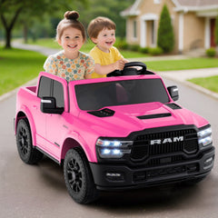 24V Kids Ride On 2 Seater Licensed Ram Truck with Remote and Music