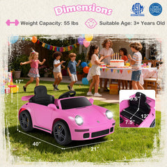 12V 4.5Ah Kids Ride On Car Licensed RUF CTR with Remote Control and Music
