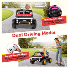 24V Kids Ride On 2 Seater UTV with Horn and Music