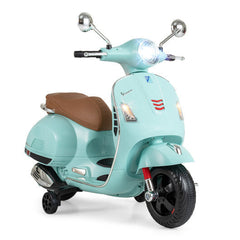 6V 4.5Ah Kids Ride On Licensed VESPA with Music and Training Wheels