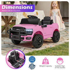 12V 4.5Ah Kids Ride On Licensed RAM 3500 with Remote Control