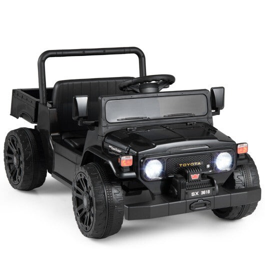 12V Kids Ride On Licensed Toyota Truck with Dump Bed and Music