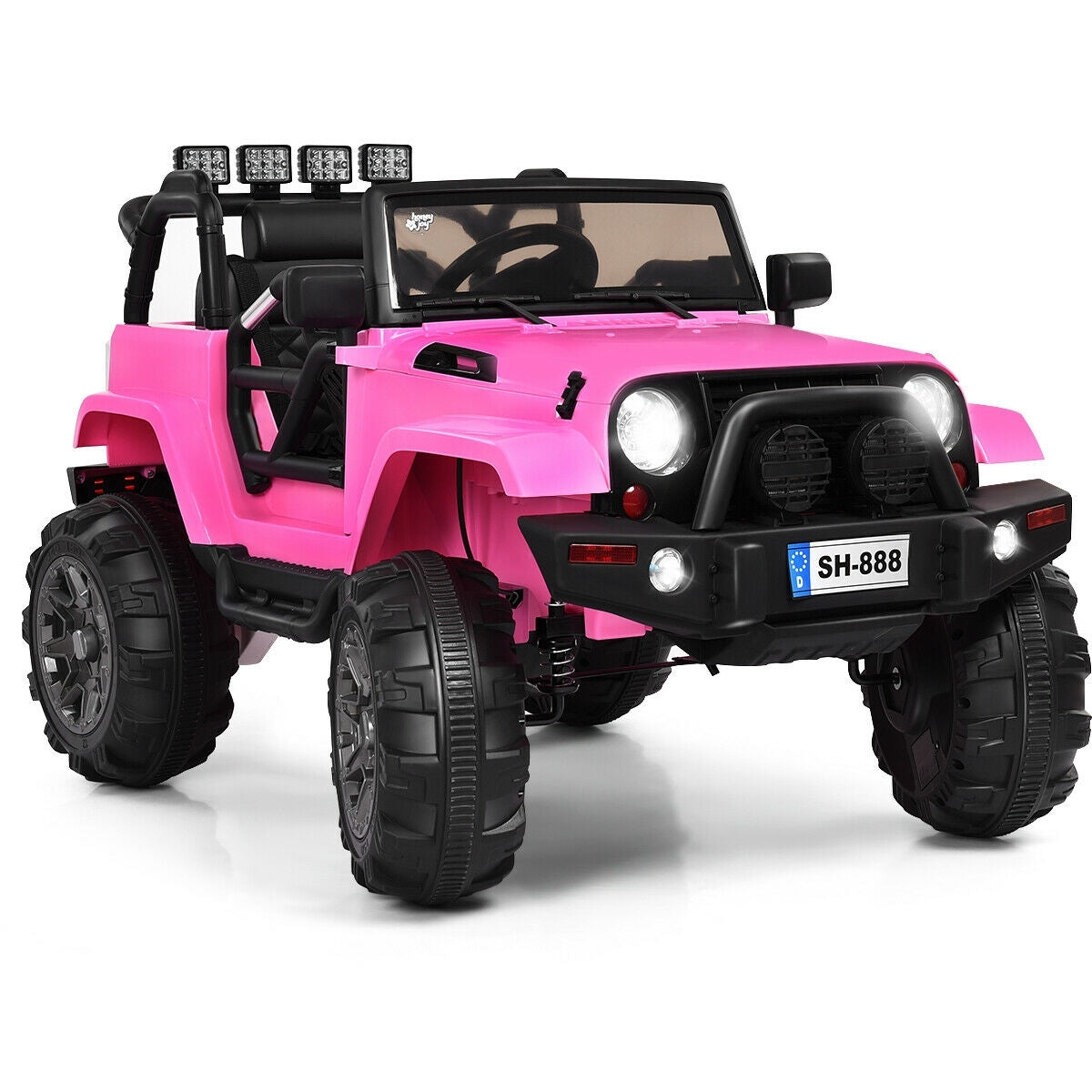 12V Kids Remote Control Riding Truck with LED Lights