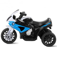 LuxuryLifeWay 6V Kids 3 Wheels Riding BMW Licensed Electric Motorcycle - Blue