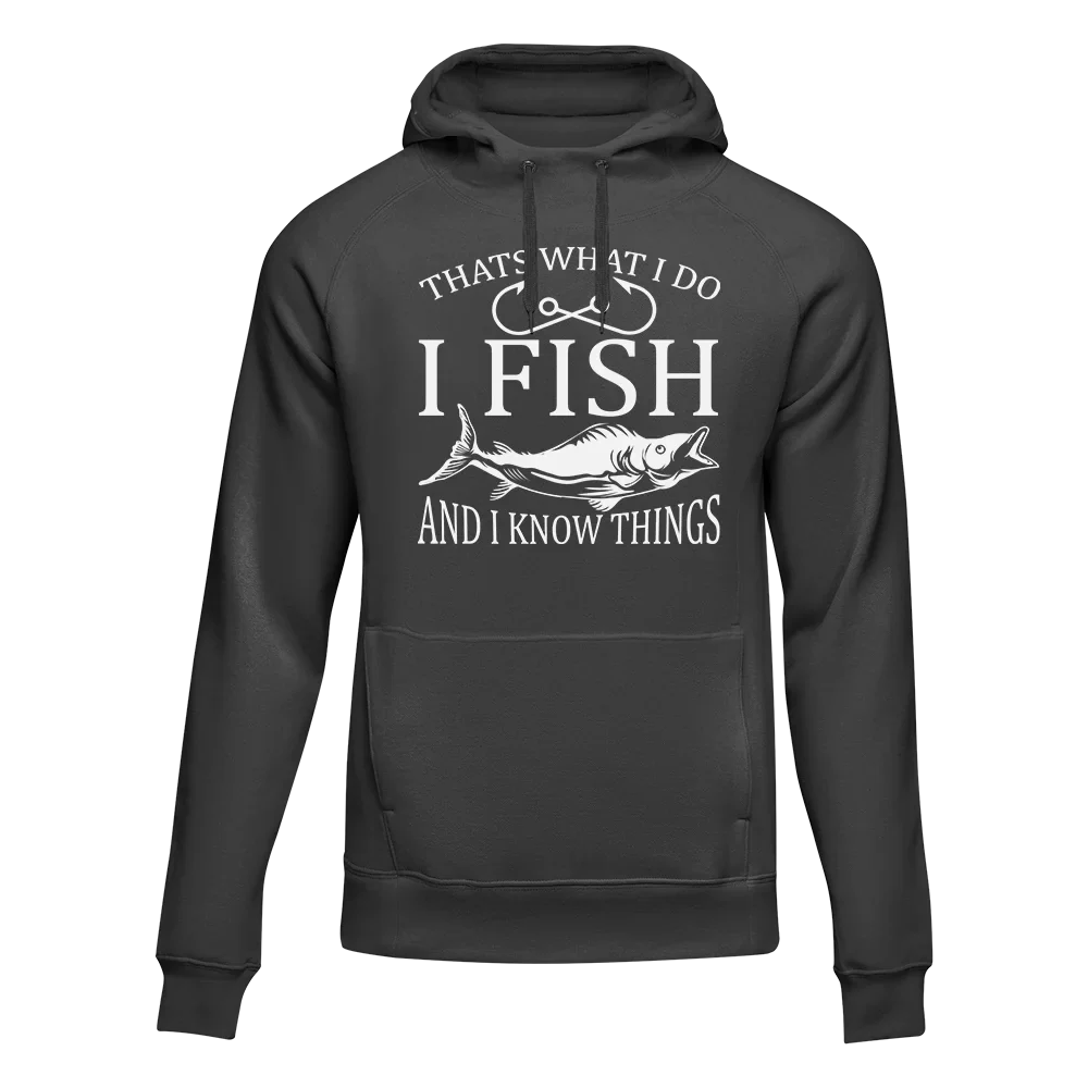 Outdoorzees Unisex 'I Fish And Know Things' Hoodie