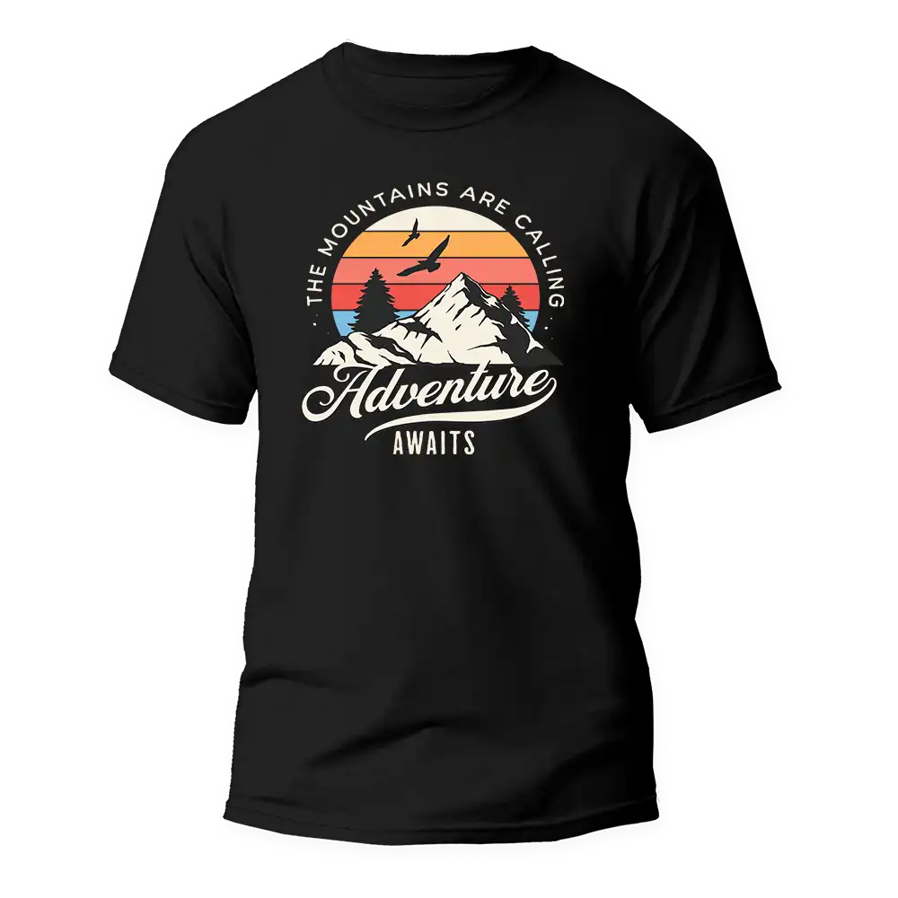 Outdoorzees Unisex 'The Mountains Are Calling' T-Shirt