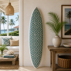 The Desert Tide Print – Boho Coastal Surfboard Wall Art
