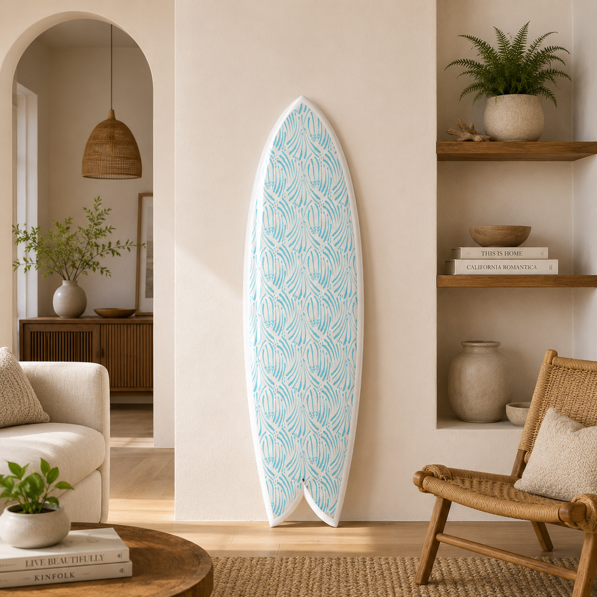 The Ocean Air Print – Coastal Surfboard Wall Art