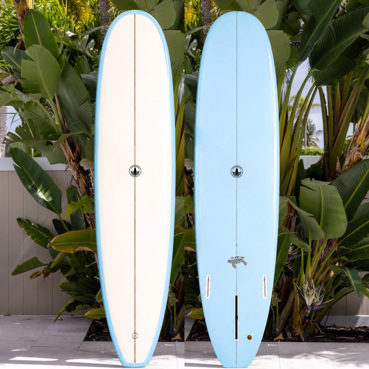 7-9 Foot Surfboard Trading Co. | The Baby Log Beginner Longboard Surfboard – Coastal Blue Cutlap