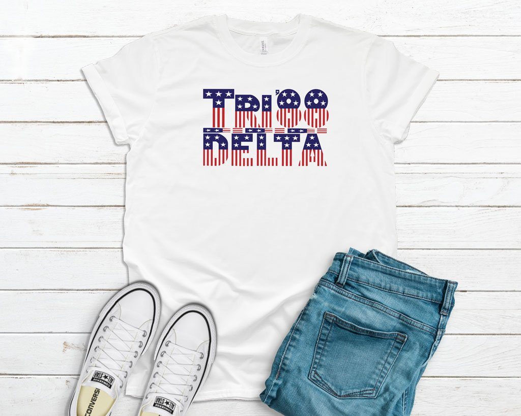 Women's Tri Delta Patriotic Tee