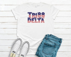 Women's Tri Delta Patriotic Tee