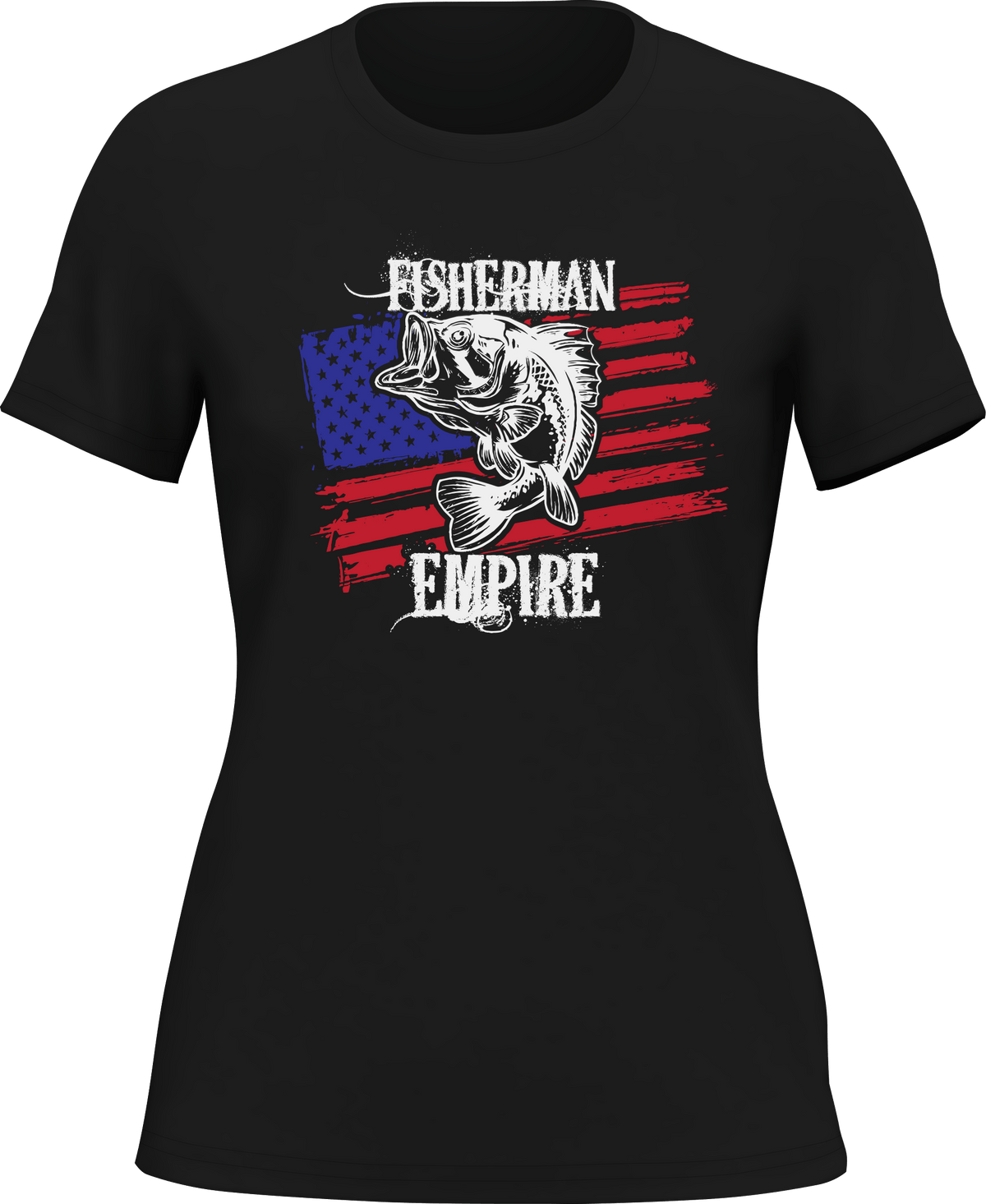 Outdoorzees Women's Fisherman American Empire Color T-Shirt