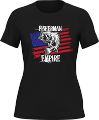 Outdoorzees Women's Fisherman American Empire Color T-Shirt