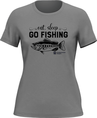 Outdoorzees Women's 'Eat Sleep Go Fishing' T-Shirt