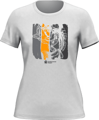 Outdoorzees Women's Fishing Grunge Bars T-Shirt