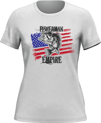 Outdoorzees Women's Fisherman American Empire Color T-Shirt
