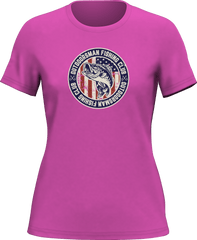 Outdoorzees Women's 'Outdoorsman Fishing Club' Patriotic T-Shirt