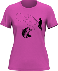Outdoorzees Women's Fishing Lines T-Shirt