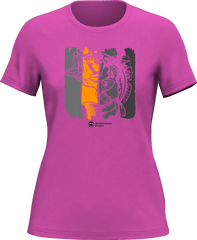 Outdoorzees Women's Fishing Grunge Bars T-Shirt