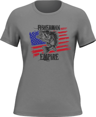 Outdoorzees Women's Fisherman American Empire Color T-Shirt