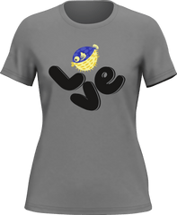 Outdoorzees Women's Love Fishing Blue Blowfish Globe T-Shirt