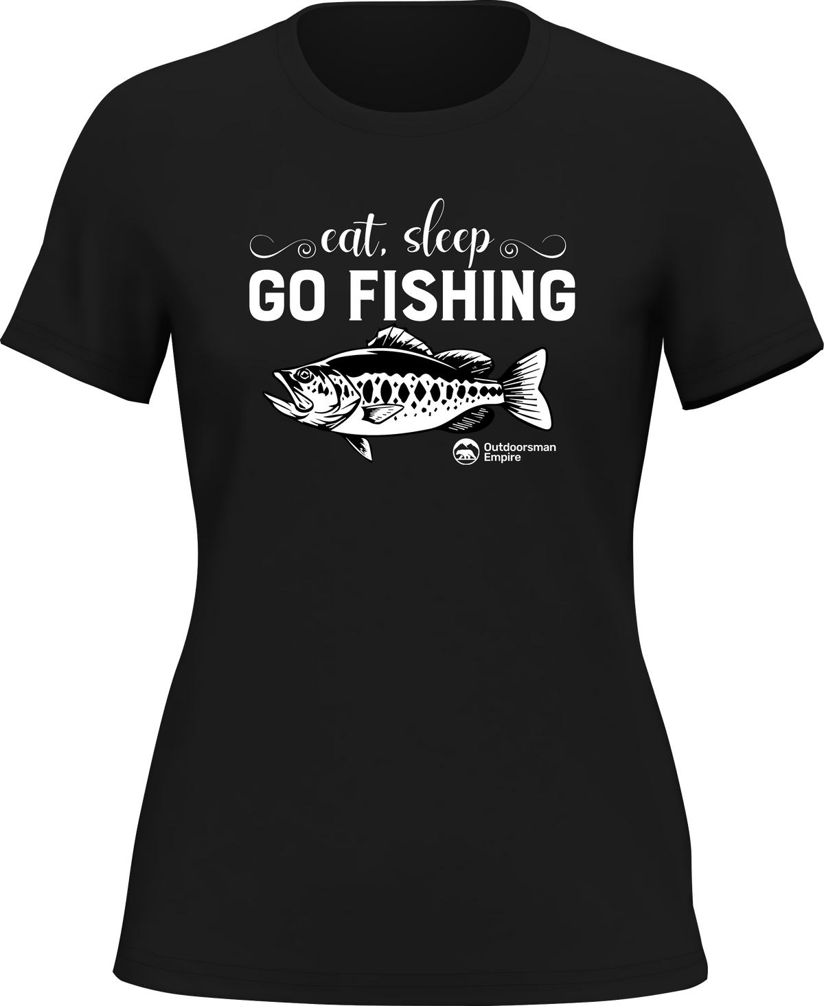 Outdoorzees Women's 'Eat Sleep Go Fishing' T-Shirt