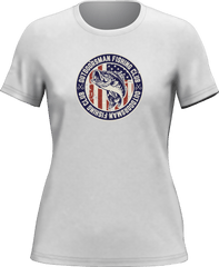 Outdoorzees Women's 'Outdoorsman Fishing Club' Patriotic T-Shirt