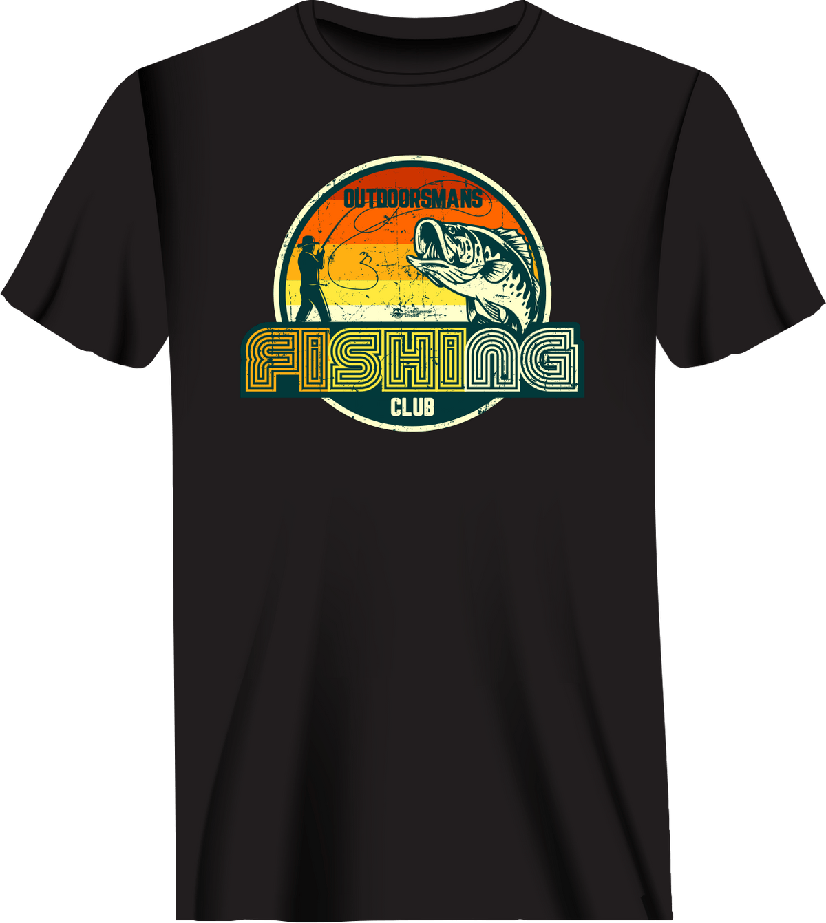 Outdoorzees Unisex 'Outdoorsman Fishing Club' 80 T-Shirt