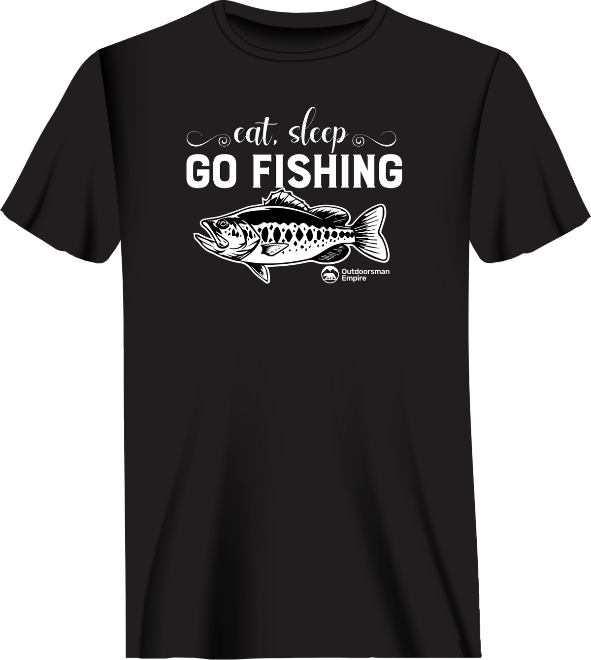 Outdoorzees Unisex 'Eat Sleep Go Fishing' T-Shirt