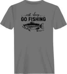 Outdoorzees Unisex 'Eat Sleep Go Fishing' T-Shirt