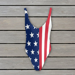 Women's Starfish & Stripes One-Piece Swimsuit