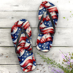 Unisex Patriotic Flip Flops