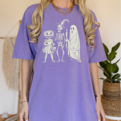 HALLOWEEN Unisex Kid's/Adult's Vintage Halloween Trio T-Shirt