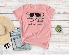 Women's 'Good Times And Tan Lines' T-Shirt