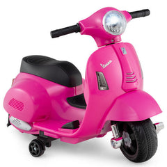 6V Kids Ride On Licensed Vespa Motorcycle with LED Headlight and Horn