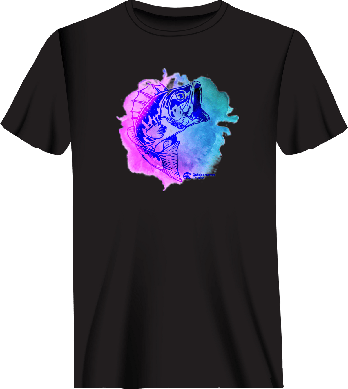 Outdoorzees Unisex Watercolor Fishing T-Shirt