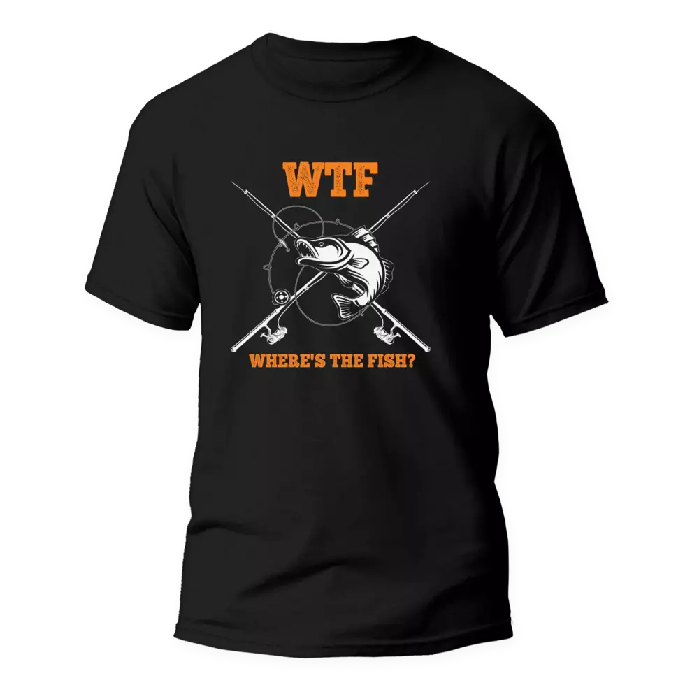 Outdoorzees Unisex 'WTF Where's The Fish' T-Shirt