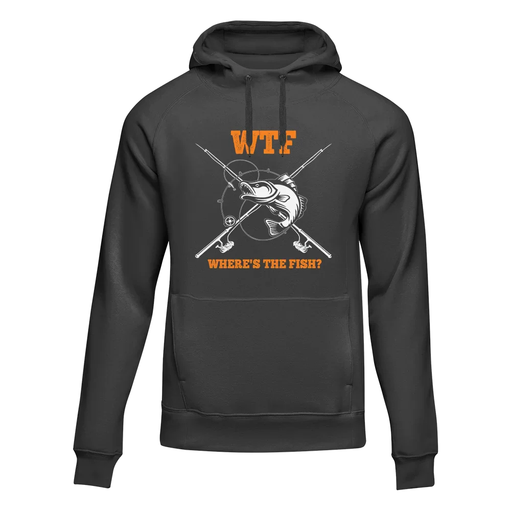 Outdoorzees Unisex 'WTF Where's The Fish' Hoodie