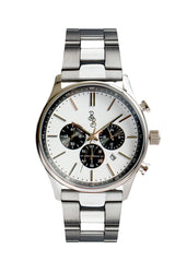 Beyond Boring Watch Company Men's Chronograph - White Dial - 100m