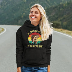 Outdoorzees Unisex 'Women Love Me Fish Hate Me' Hoodie