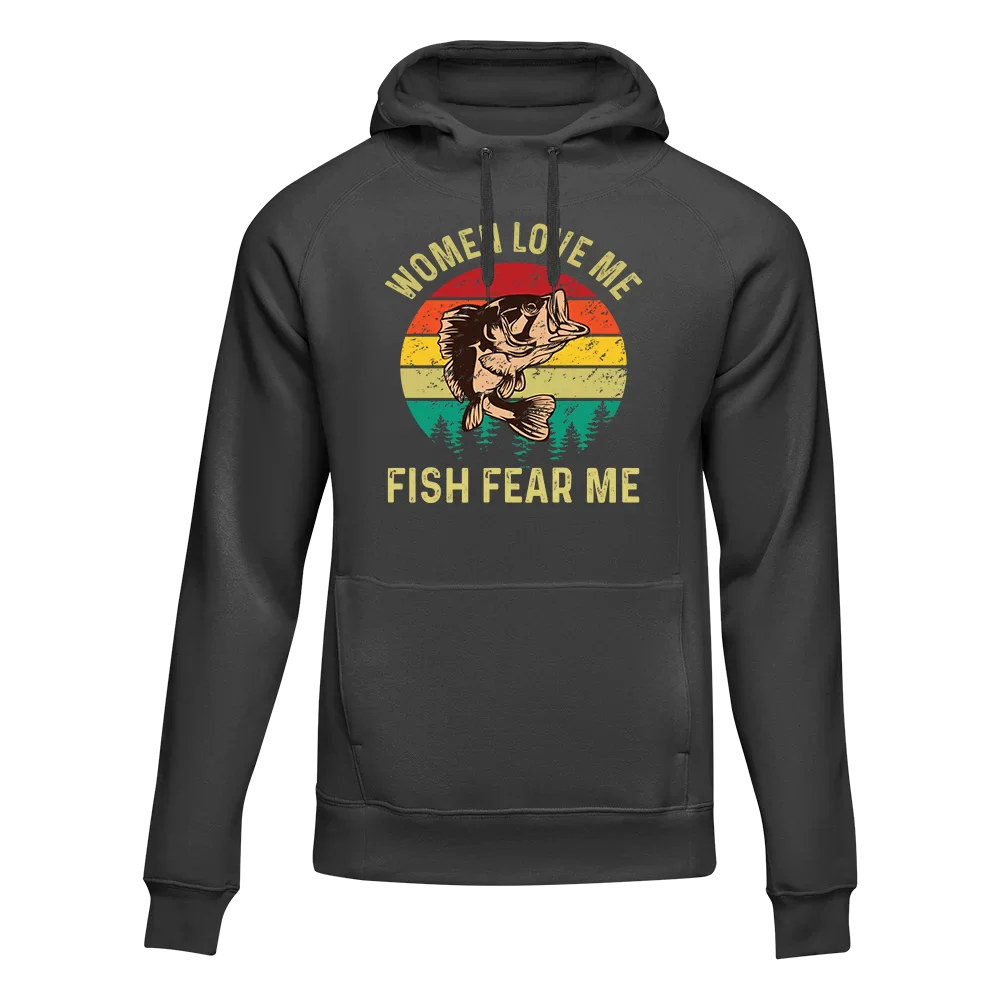 Outdoorzees Unisex 'Women Love Me Fish Hate Me' Hoodie