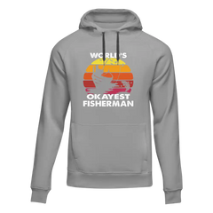Outdoorzees Unisex 'World's Okayest Fisherman' Hoodie