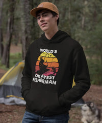 Outdoorzees Unisex 'World's Okayest Fisherman' Hoodie