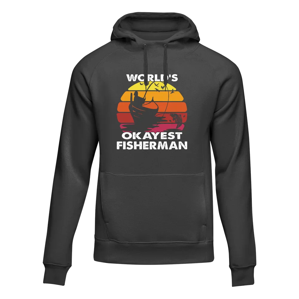 Outdoorzees Unisex 'World's Okayest Fisherman' Hoodie