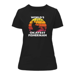 Outdoorzees Women's 'World's Okayest Fisherman' T-Shirt