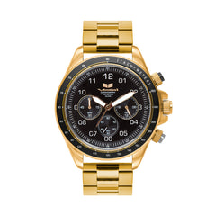 Vestal Watch Men's ZR2 METAL - Black Dial, Gold Case/Bracelet - 100m