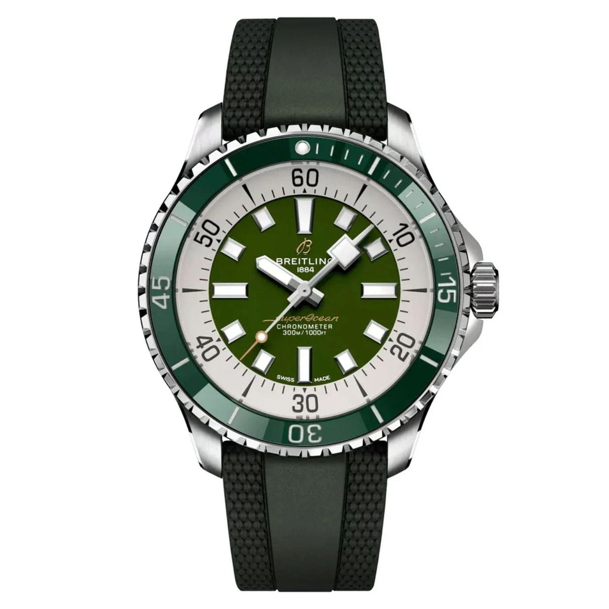 Breitling Men's Superocean - Green Dial - 300m
